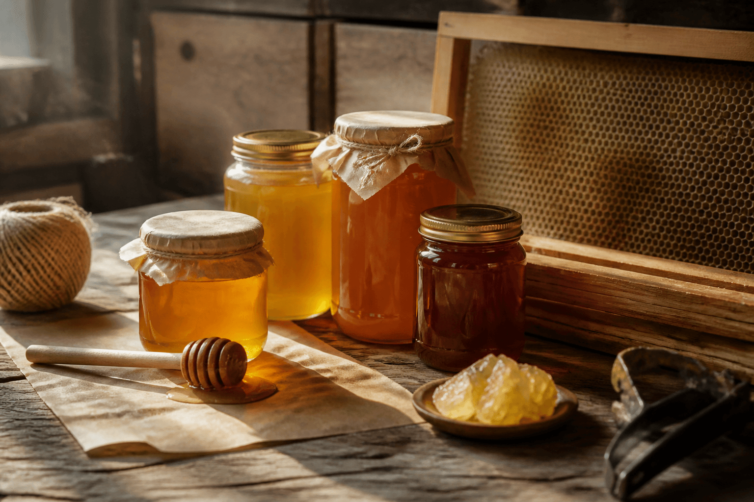 Буркани с мед и пчелни продукти САКИ